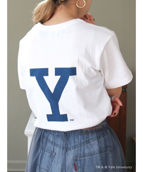【予約中！】 tシャツ Athletic Russell RUSSELL別注 レディース YALEロゴTee トップス