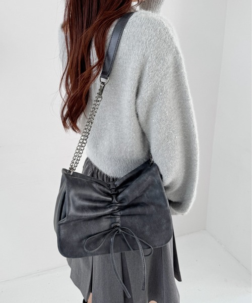 Heather ショルダーバッグ バッグ リボンショルダーBAG 129447