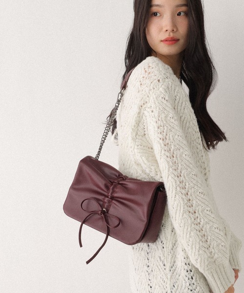 Heather（ヘザー） ショルダーバッグ バッグ リボンショルダーBAG