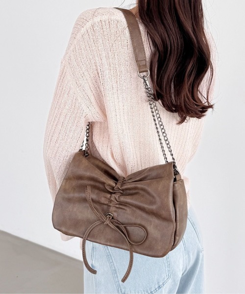 Heather（ヘザー） ショルダーバッグ バッグ リボンショルダーBAG