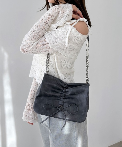 Heather（ヘザー） ショルダーバッグ バッグ リボンショルダーBAG