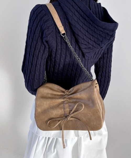 Heather（ヘザー） ショルダーバッグ バッグ リボンショルダーBAG