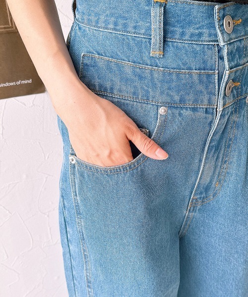 国内配送★セザンヌ★70's レトロ ハイウエスト デニム パンツ Shinzone｜ロビンソン ワイド デニム パンツ “ROBINSON DENIM
