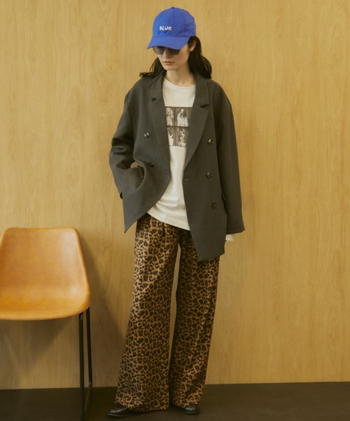 パンツ MERLOT PANTS MERLOT パンツ 「動画あり」「ウエストゴム」アニマルプリント