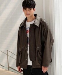 ブルゾン アウター PUレザーブルゾン / 140409 メンズ｜ZOZOTOWN Yahoo!店