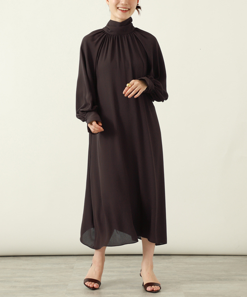 新品　人気完売　ヴェルメイユ パー イエナ　24aw 2wayボウタイワンピース VERMEIL par iena（ヴェルメイユパーイエナ） ワンピース 2wayボウタイ