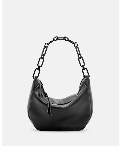 美品★ALLSAINTS オールセインツ 編み込みストラップ ショルダーバッグ ALLSAINTS（オールセインツ）の「SABINE CROCHET SHOULDER BAG