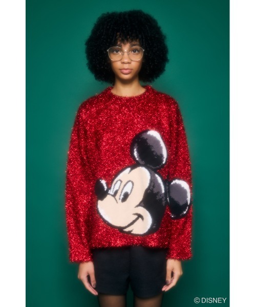 Disney SERIES CREATED by MOUSSY ニット セーター MD JAQUARD