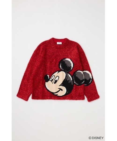 ニット セーター MD JAQUARD ニットトップス レディース Disney SERIES CREATED by MOUSSY ニット セーター MD JAQUARD