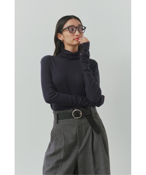 tシャツ Basic Turtle Neck Long Sleeve Tee /タートルネックロングスリーブTee レディース