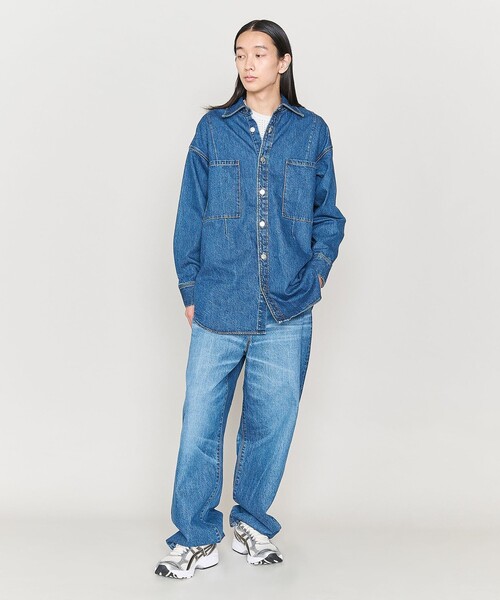 ブラウス シャツ 「ASTRAET」11.5oz デニム 2ポケットシャツ UNISEX レディース メンズ