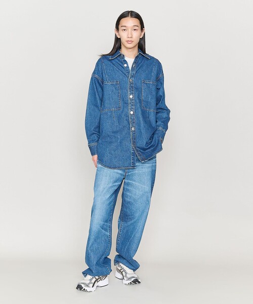 ブラウス シャツ 「ASTRAET」11.5oz デニム 2ポケットシャツ UNISEX レディース メンズ
