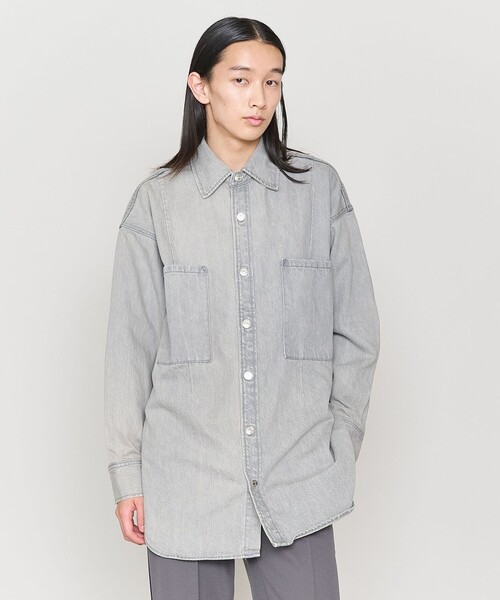 ブラウス シャツ 「ASTRAET」11.5oz デニム 2ポケットシャツ UNISEX レディース メンズ
