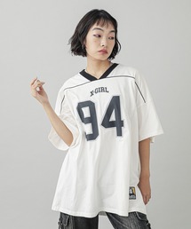 X-girl ワンピース NUMBERING S/S BIG TEE DRESS : ZOZOTOWN