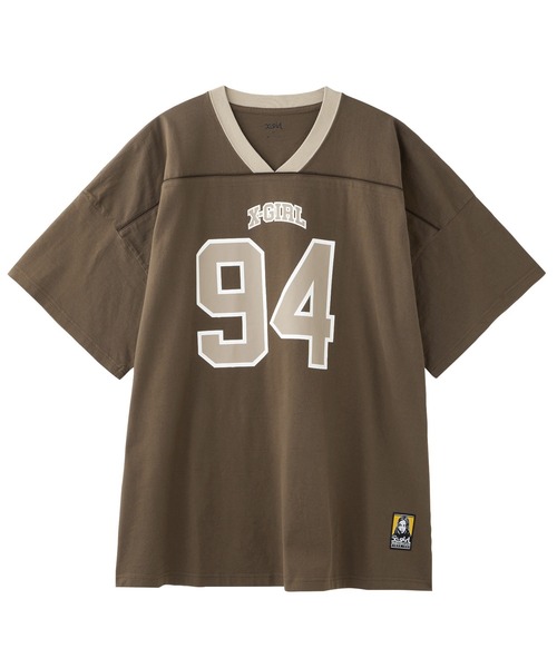X-girl ワンピース NUMBERING S/S BIG TEE DRESS : ZOZOTOWN