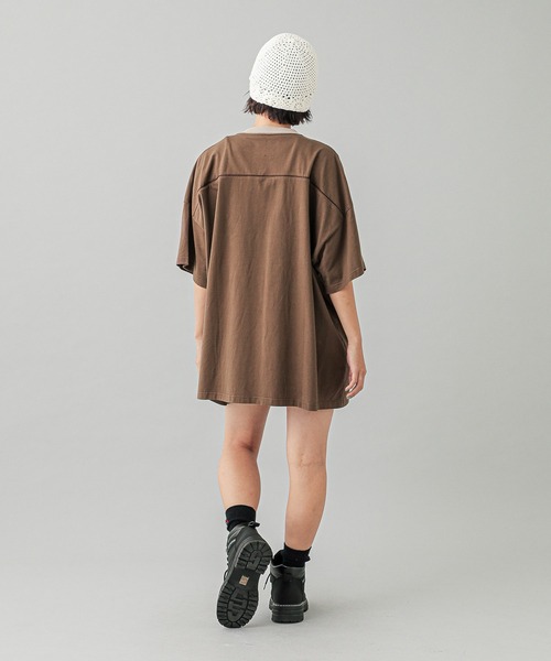 X-girl ワンピース NUMBERING S/S BIG TEE DRESS : ZOZOTOWN
