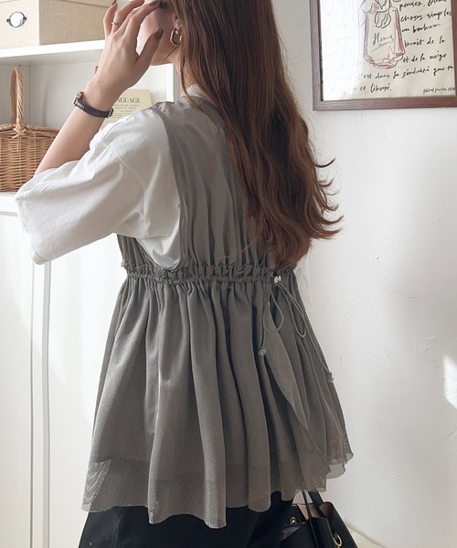 classicalelf（クラシカルエルフ） ベスト ジレ 異素材を用いた