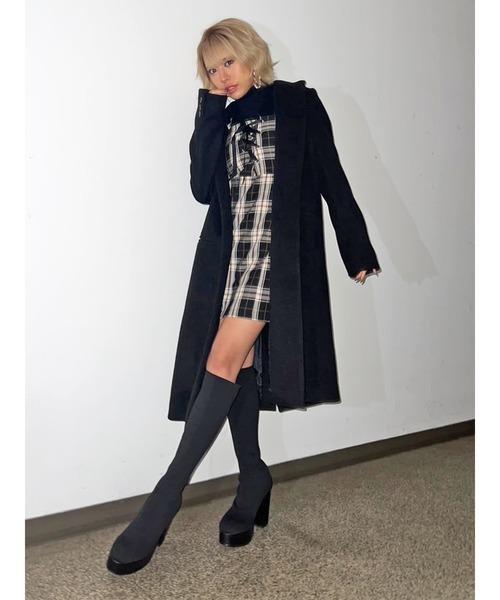 「EGOIST」 チェスターコート S ベージュ レディース_画像5