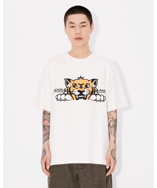 KENZO tシャツ 'KENZO Happy Tiger' エンブロイダリー オーバー