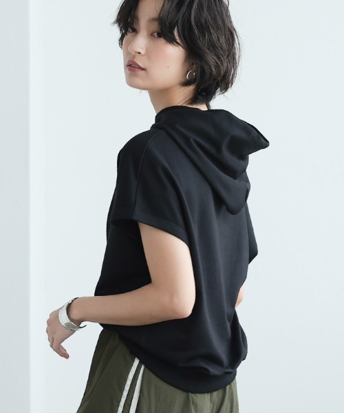 フレンチスリーブフーディーパーカー 楽天市場】《java ジャバコラボ》 トップス Tシャツ レディース