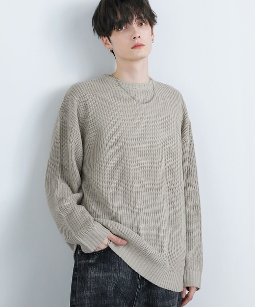 ASTRONOMY セーター ニット Buyer's select/畦編みクルーネックニット