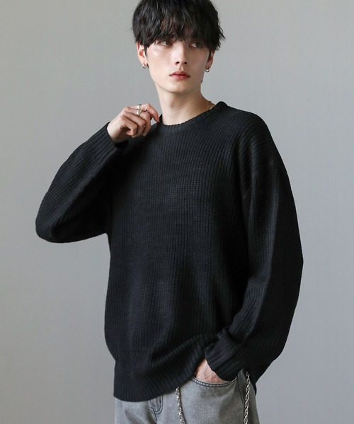 あおみ Theory 19ss クルーネックニット ASTRONOMY セーター ニット Buyer's select/畦編みクルーネックニット