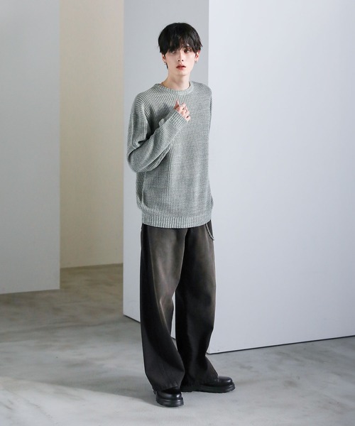 ASTRONOMY セーター ニット Buyer's select/畦編みクルーネックニット