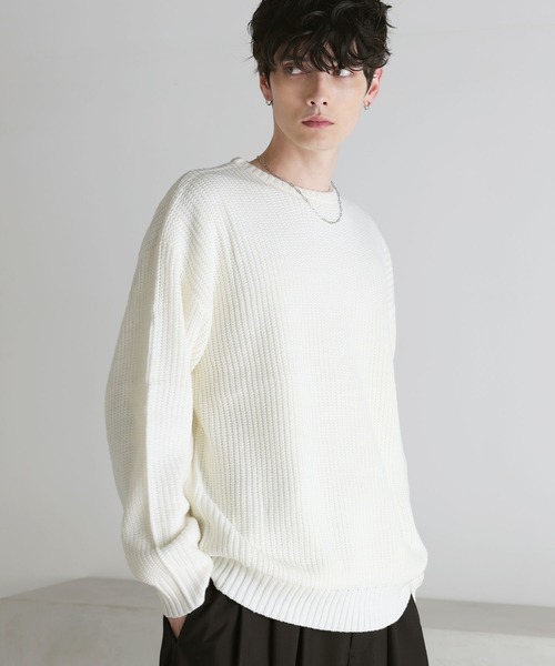 ASTRONOMY セーター ニット Buyer's select/畦編みクルーネックニット
