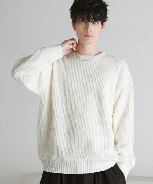 ASTRONOMY セーター ニット Buyer's select/畦編みクルーネックニット