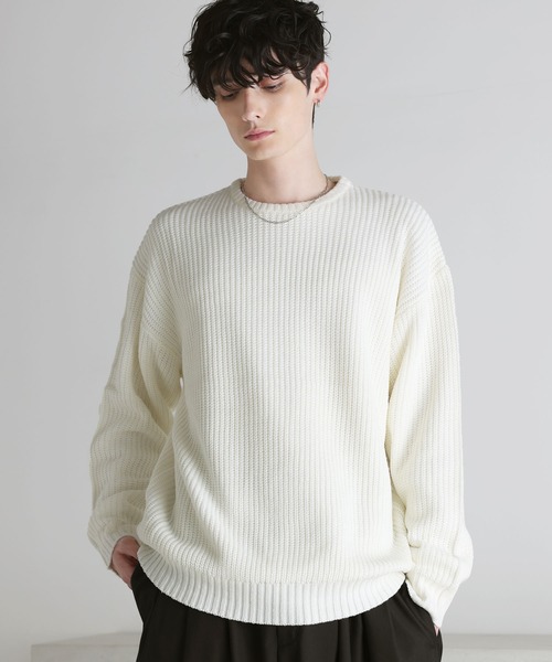 あおみ Theory 19ss クルーネックニット ASTRONOMY セーター ニット Buyer's select/畦編みクルーネックニット