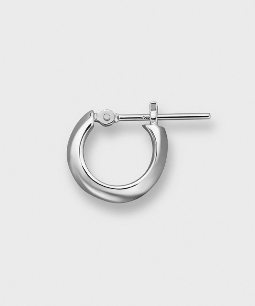 4℃ HOMME+（ヨンドシーオムプラス） ピアス シルバー フープ ピアス