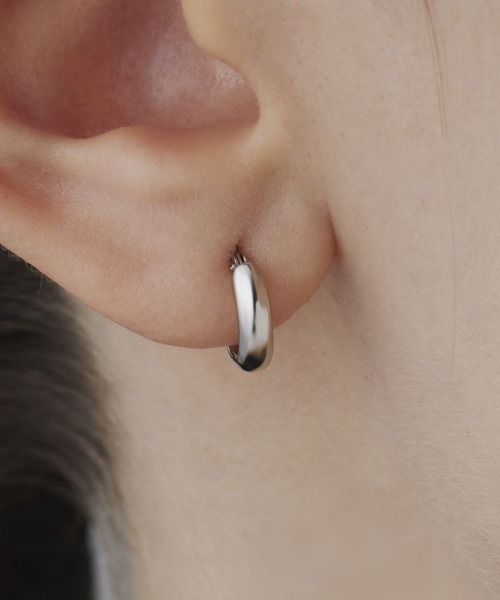 4℃ HOMME+（ヨンドシーオムプラス） ピアス シルバー フープ ピアス