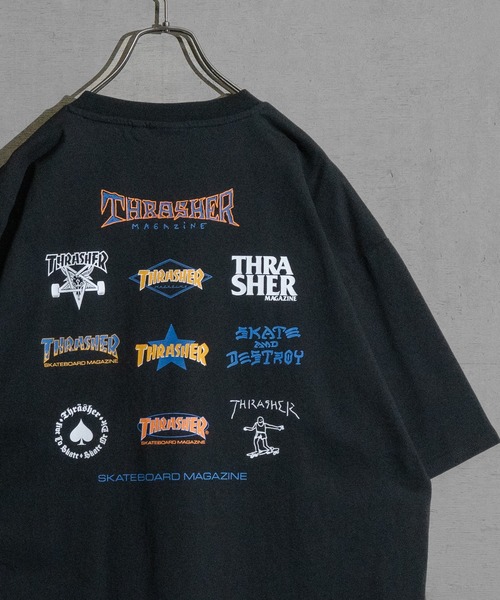 THRASHER tシャツ 「at」「THRASHER/スラッシャー」MULTI/FRAME