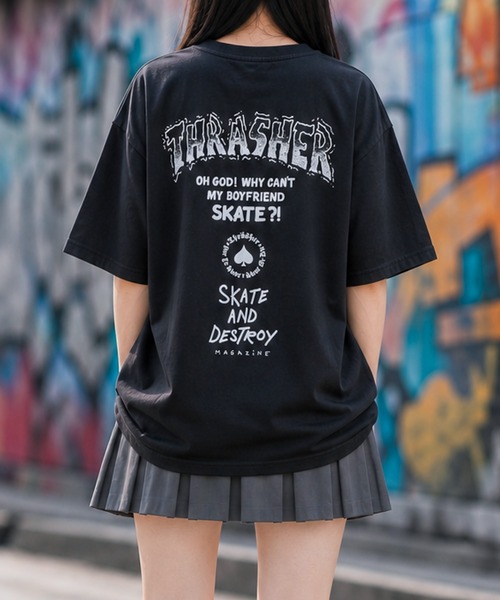 THRASHER（スラッシャー） tシャツ 「at」「THRASHER/スラッシャー