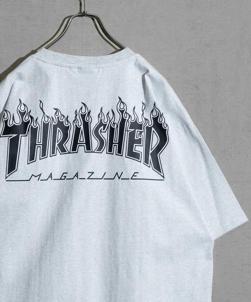 THRASHER tシャツ 「at」「THRASHER/スラッシャー」MULTI/FRAME