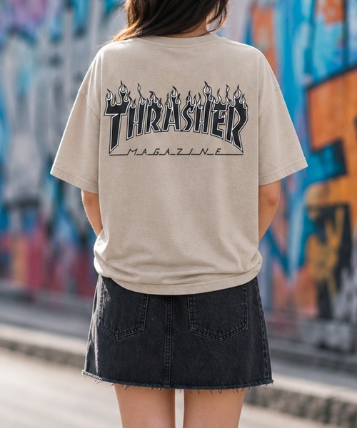 THRASHER（スラッシャー） tシャツ 「at」「THRASHER/スラッシャー