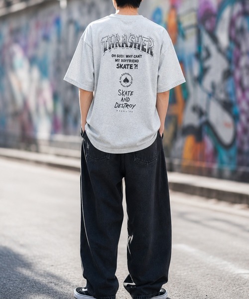 THRASHER（スラッシャー） tシャツ 「at」「THRASHER/スラッシャー