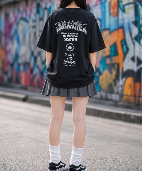 THRASHER（スラッシャー） tシャツ 「at」「THRASHER/スラッシャー