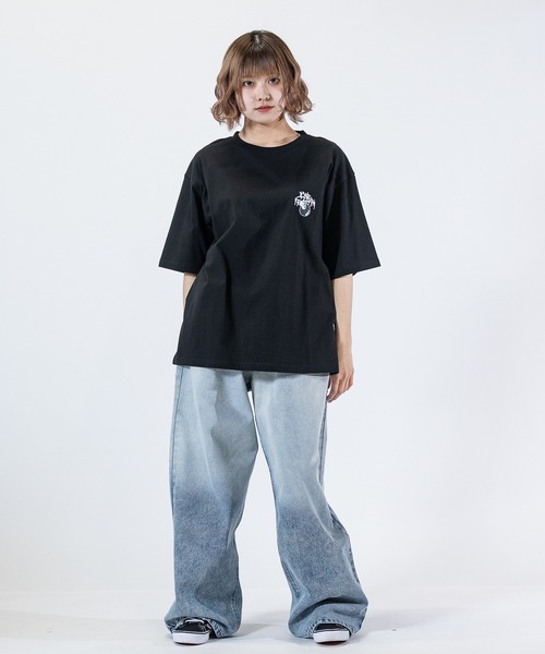 美品✨Perfume Closet ビッグシルエットTシャツ ネイビー M FREAK'S STORE tシャツ 限定展開 ビッグシルエット ワンポイント