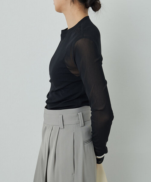 GALLARDAGALANTE la nature  lingeシアーカットソー GALLARDAGALANTE｜【La nature linge】シアーチュールトップス