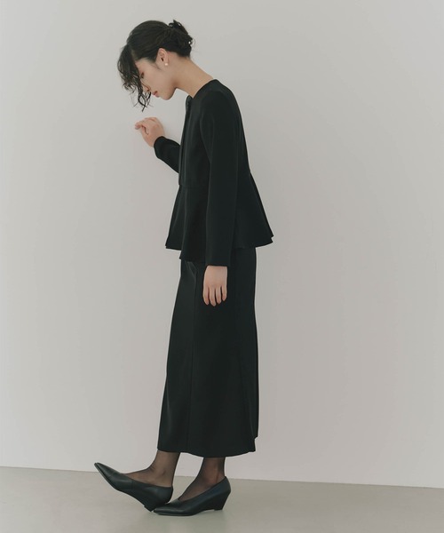 kaene（カエン） ドレス フレアジャケットセットワンピース「ブラック