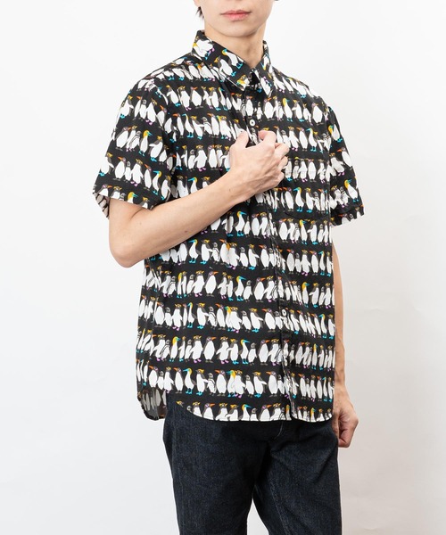 セール】【LURAKU】Half Sleeve Regular Collar Shirt - ルーズ