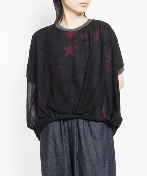tシャツ CAポピーJQ　ヘムタックトップス レディース メンズ