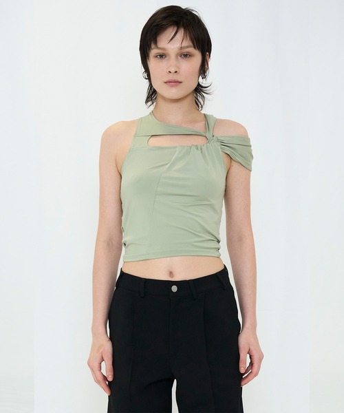 タンクトップ ノースリーブ DROOP MUSUBI TOP レディース