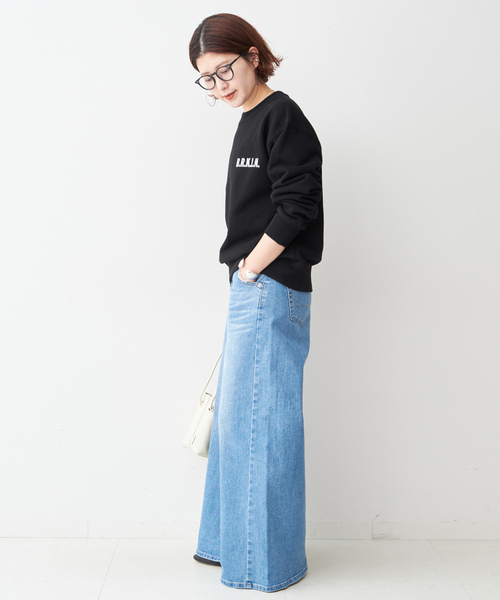 「Spick & Span」 スウェットカットソー FREE ブラック レディース Spick＆Span 「Spick & Span」 スウェットカットソー FREE