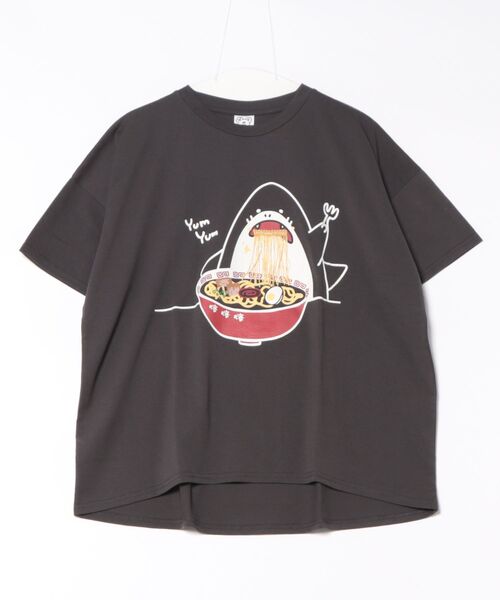 LB/S tシャツ 「Hi Hey Hoooo/ハイヘイホー」ラーメン大好き