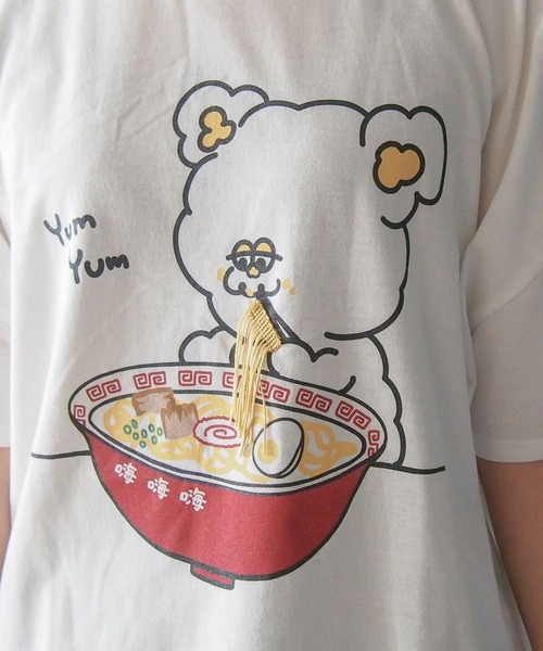 tシャツ 「Hi Hey Hoooo/ハイヘイホー」袖アニマルロンT アニマルシリーズ レディース JEANS MATE tシャツ 「Hi Hey Hoooo/ハイヘイホー」袖アニマル