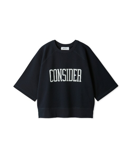 Mila Owen tシャツ ショート丈半袖グラフィックトレーナー