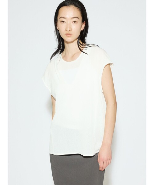 tシャツ MIDIUMISOLID for Ladies シアーアンサンブル レディース