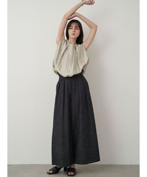 ELIN（エリン）の「ハイウエストクロップドワイドパンツ